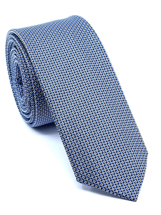 Legend Accessories Σετ Ανδρικής Γραβάτας με Σχέδια σε Γαλάζιο Χρώμα