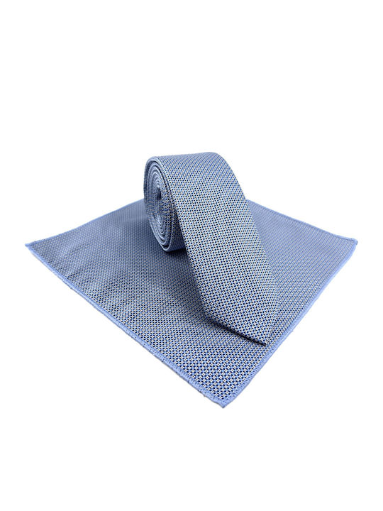 Legend Accessories Men's Tie Set Printed in Light Blue Color