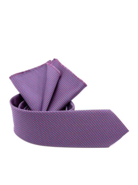 Legend Accessories Herren Krawatten Set Gedruckt in Rosa Farbe
