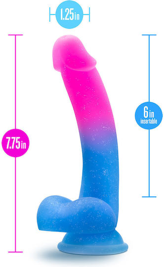 Blush Avant Chasing Sunsets Glass Dildo with Balls and Suction Cup 20cm