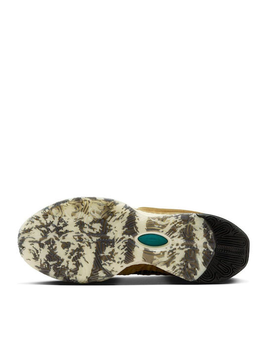LeBron 21 Low Basketball Shoes Metallic Gold / Black / Coconut Milk / Aquamarine