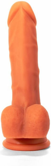 X-Men Dildo Ρεαλιστικό Dildo με Όρχεις και Βεντούζα Φούξια 19cm