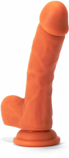 X-Men Dildo Ρεαλιστικό Dildo με Όρχεις και Βεντούζα Φούξια 19cm