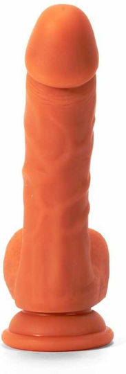 X-Men Dildo Ρεαλιστικό Dildo με Όρχεις και Βεντούζα Φούξια 19cm