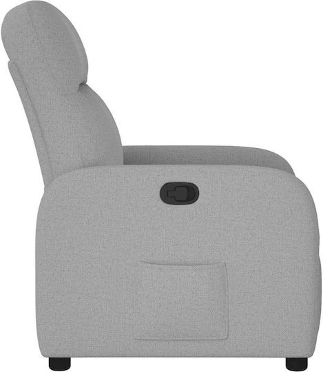 Fotoliu Relax cu Puf Grey Cloud 66x88x95cm