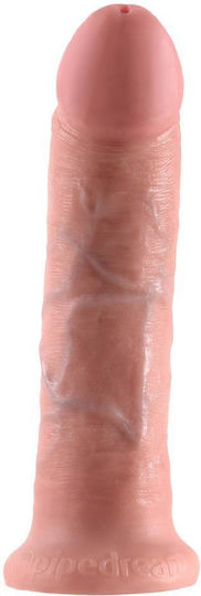 King Cock Glass Dildo With Suction Cup Flesh 20cm