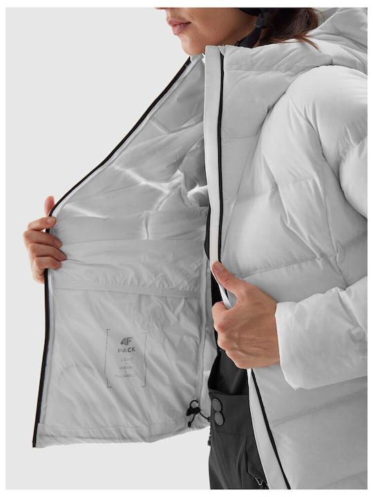 4F 4FWAW24TTJAF716-10S Frauen Jacke aus für Ski & Snowboard Weiß