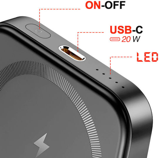 Swissten MagSafe Power Bank 5000mAh 20W Schwarz