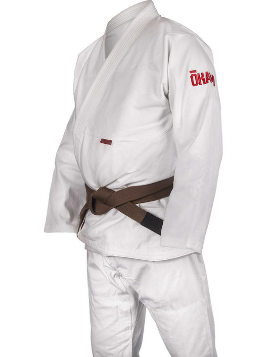 Okami Uniform Brasilianisches Jiu Jitsu Weiß