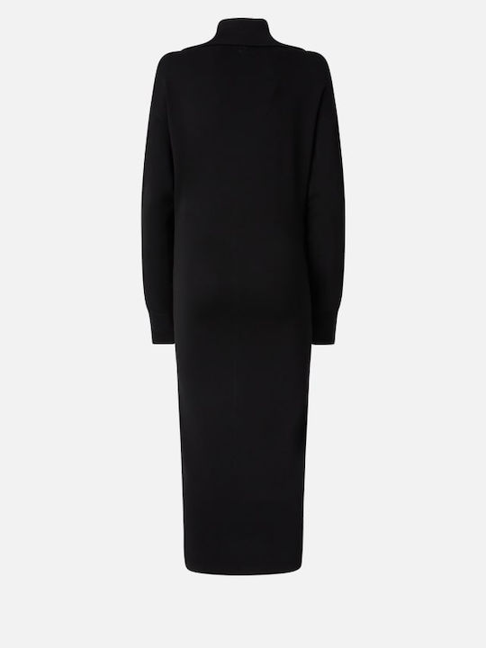 Levulosio Midi Dress Knitted Black
