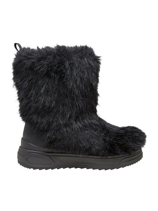 Vectra Yeti Women's Ankle Boots with Fur Black
