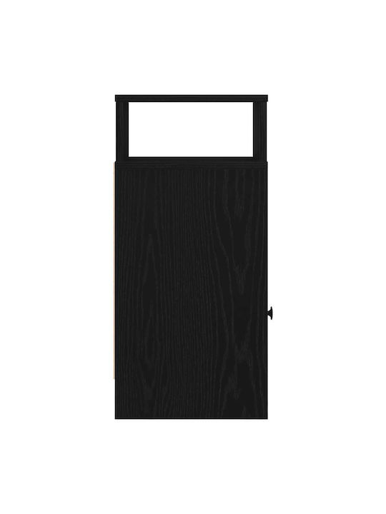 Комод Дървен Черен 25x31x66см