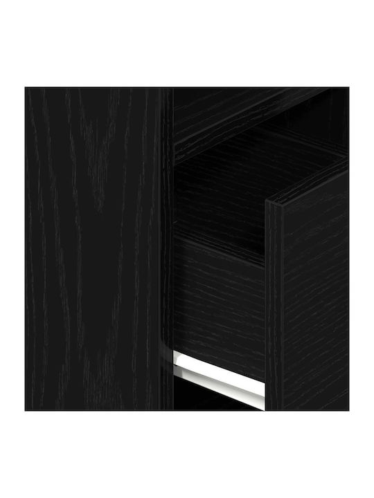 Комод Дървен Черен 25x31x66см