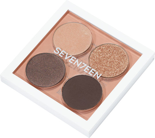 Seventeen Vibrant Eyes Lidschattenpalette in fester Form 08 Grey Secret