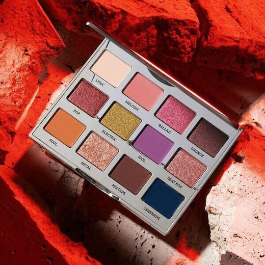Mesauda Milano Rock Romance Palette mit Gepressten Lidschatten in Mehrfarbiger Form 2gr