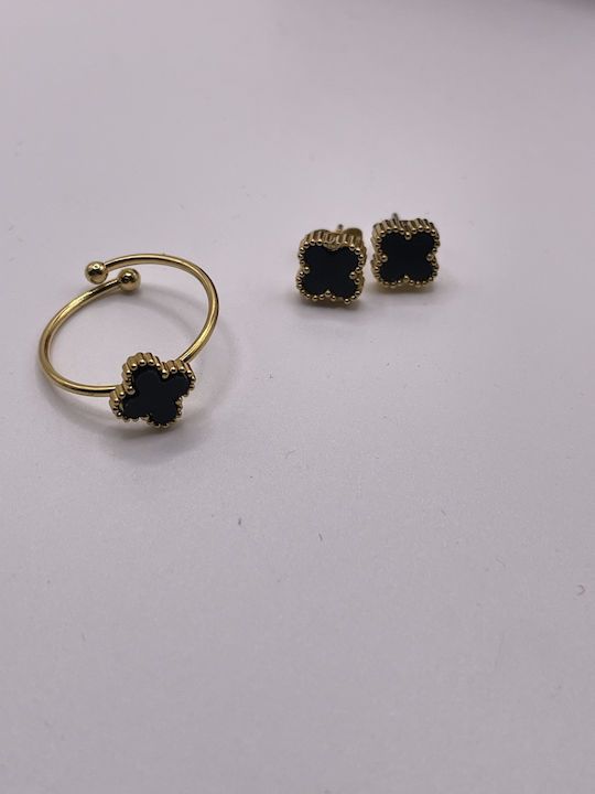 Set with Necklace , Earrings & Ring from Steel