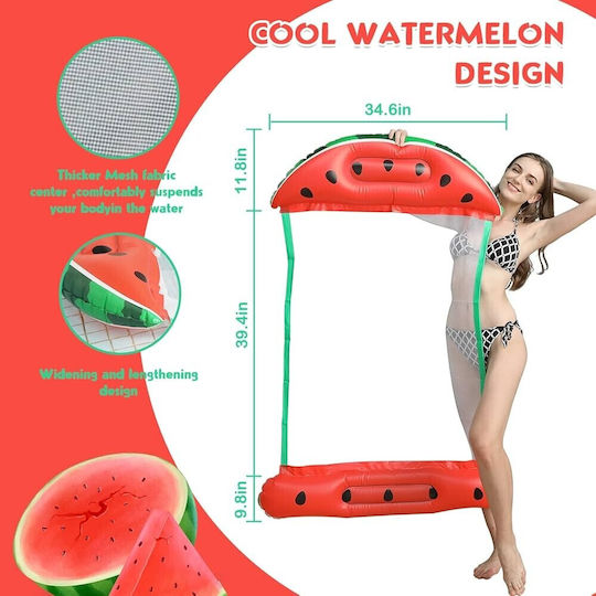 Aufblasbare Wasserliege Wassermelone Rote 158x70cm