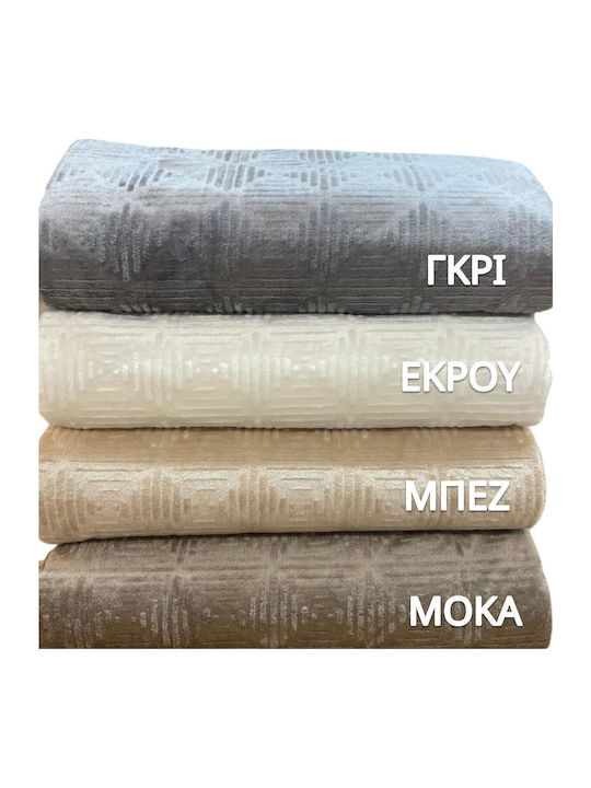 Linea Home Vendome Four-Seater Sofa Throw Jacquard 180x320cm Gray