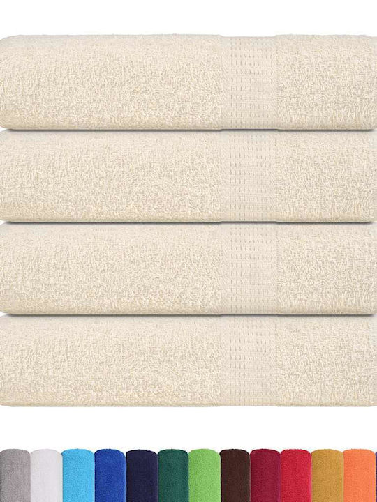 vidaXL Bath Towel 70x140cm. Cream