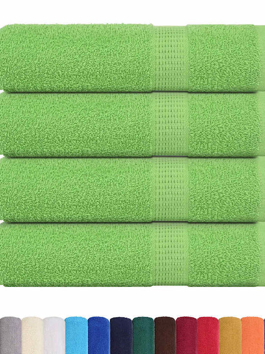 vidaXL Bath Towel 70x140cm. Green Apple