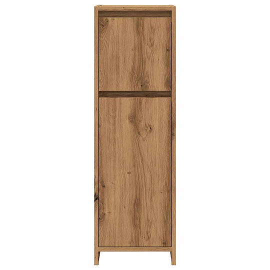 vidaXL Cabinet de baie L30xA30xÎ95cm Stejar