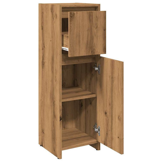 vidaXL Cabinet de baie L30xA30xÎ95cm Stejar