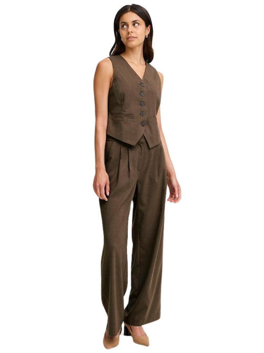 Women's Vest Brown