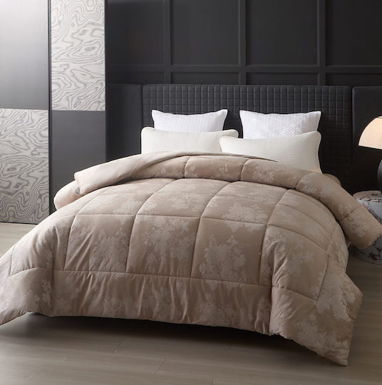 Liolios Home Πάπλωμα Υπέρδιπλο 220x240εκ. Cordelia Taupe