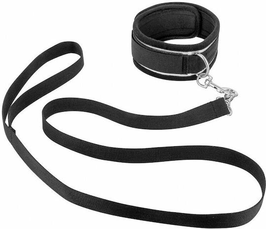 Fetish Tentation Soumission Immobilization Bar Handcuffs & Collar Black