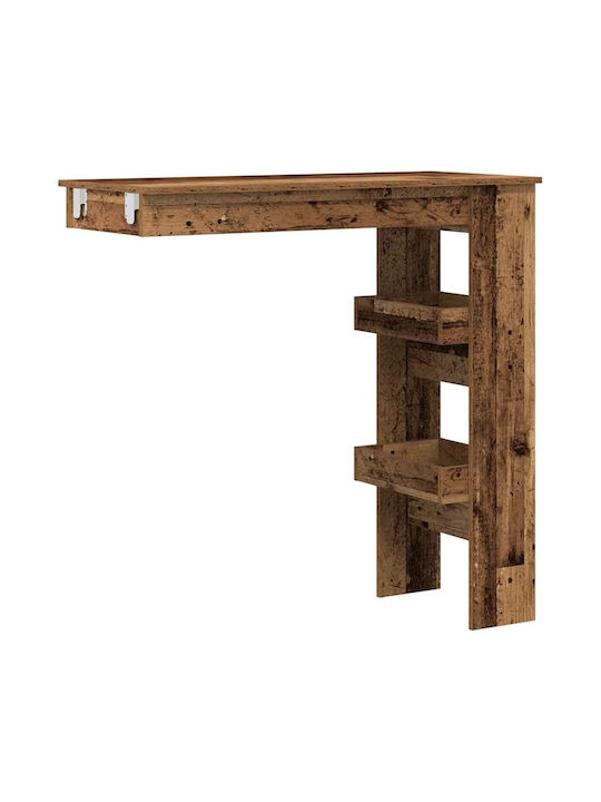 Table Bar Wooden Old Wood 102x45x103.5cm