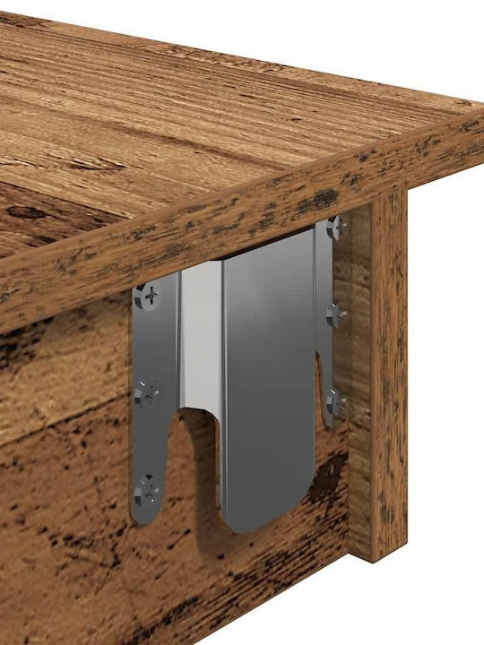 Τραπέζι Μπαρ Ξύλινο Παλιό Ξύλο 102x45x103.5εκ.