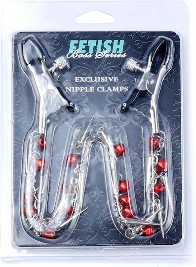 Boss Of Toys Nipple Clamps In Red Color