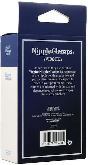 Virgite Щипки за Зърна в Сребрист Цвят 2бр