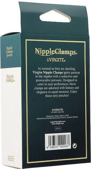 Virgite Σφιγκτήρες Θηλών σε Χρυσό Χρώμα 2τμχ