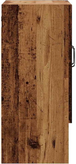 Hängeschrank fürs Wohnzimmer aus Spanplatte Altholz 60x31x70cm