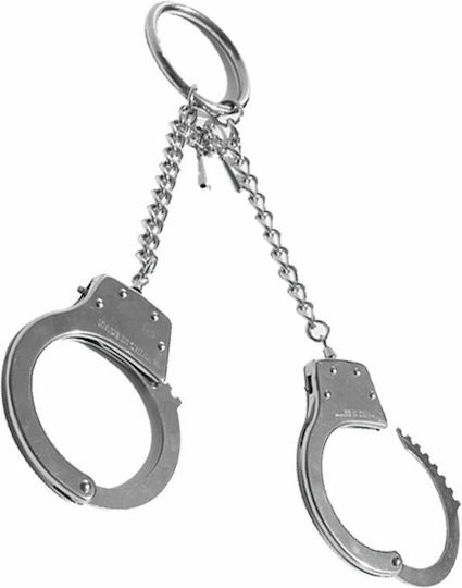 Sportsheets Sex & Mischief Ring Metal Handcuffs Χειροπέδες σε Ασημί Χρώμα