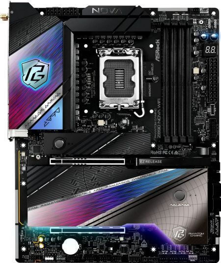 ASRock Phantom Gaming Z890 Nova WiFi Motherboard ATX with Intel 1851 Socket