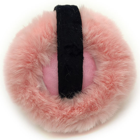 Γυναικείο Earmuff Πλεκτό σε Ροζ χρώμα