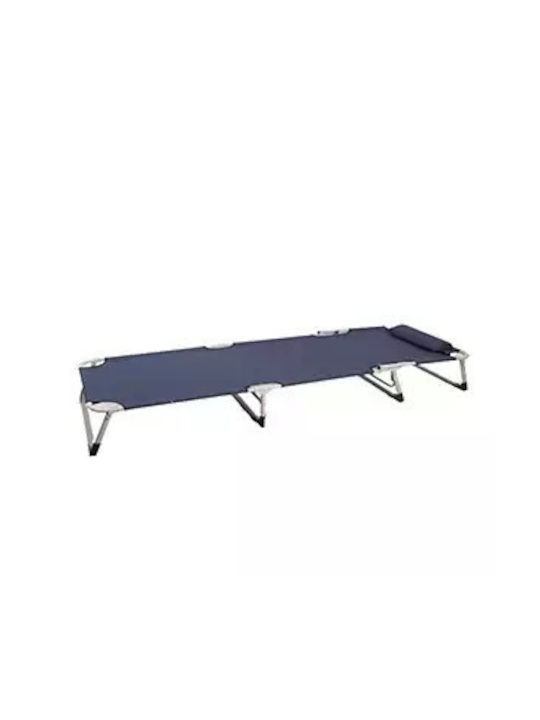 Deckchair Metallic Blue 65x190cm.