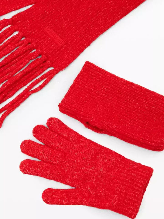 Gift Box Women's Wool Scarf Red