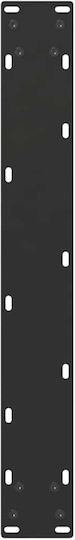 vidaXL Metallic Furniture Leg 3 Pieces Suitable for Table / Coffee Table / Office 70x72cm Black