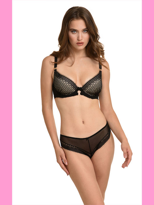 Bra with Light Padding Underwire Black