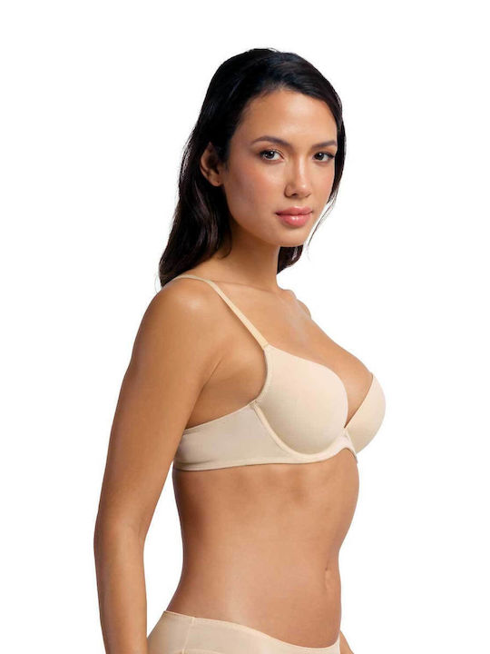 Κόκκινο & Μπεζ Sutien pentru Decolteu Adânc cu Baloane 2Pack