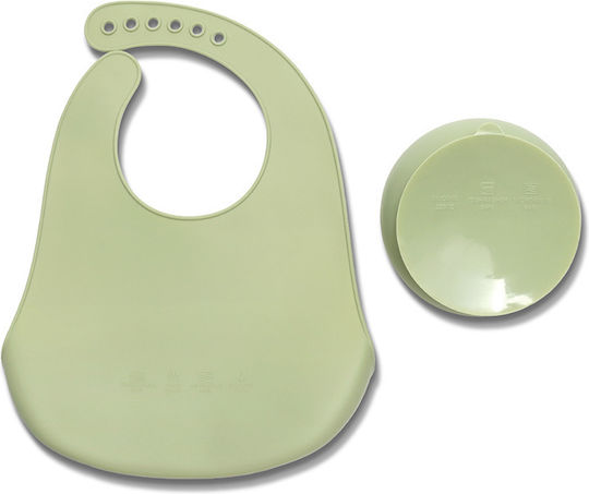 Lorelli Feeding Set made of Silicone Green 2pcs