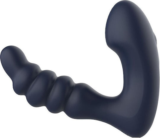 Dream Toys Anal Plug with Vibration Blue 18.8cm