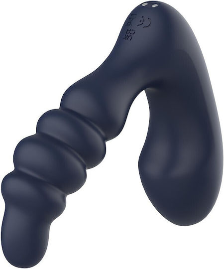 Dream Toys Anal Plug with Vibration Blue 18.8cm