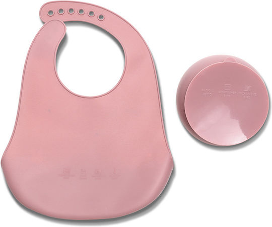 Lorelli Feeding Set made of Silicone Pink 2pcs