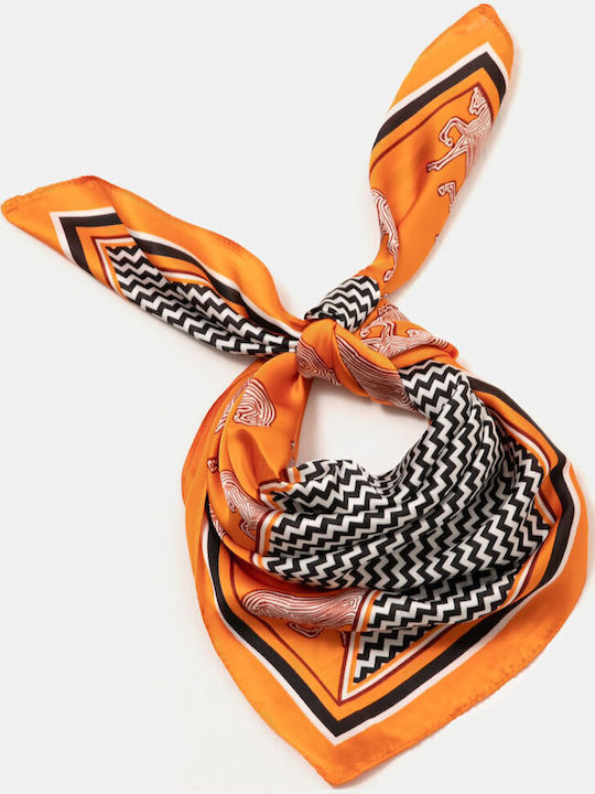Quadratisches Tuch Orange Orange