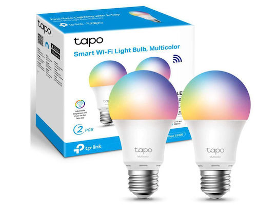 TP-LINK Smart Lampen Tapo L530E v1 LED 8.7W für Fassung E27 RGBW 806lm Dimmbar 2Stück