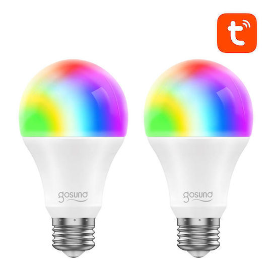 Gosund WB4 Smart LED Bulbs 8W for Socket E27 and Shape A60 RGBW 800lm Dimmable 2pcs